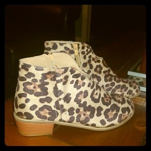 Leopard Print Booties